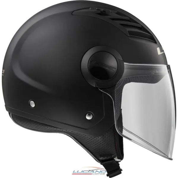 Casco LS2 Of562 Airflow Metropolis Negro / Amarillo Mate - Imagen 5