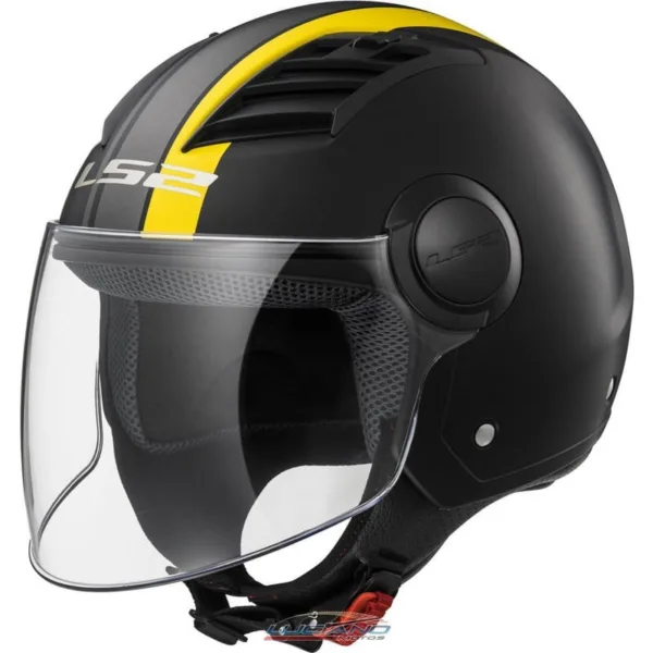 Casco LS2 Of562 Airflow Metropolis Negro / Amarillo Mate - Imagen 8