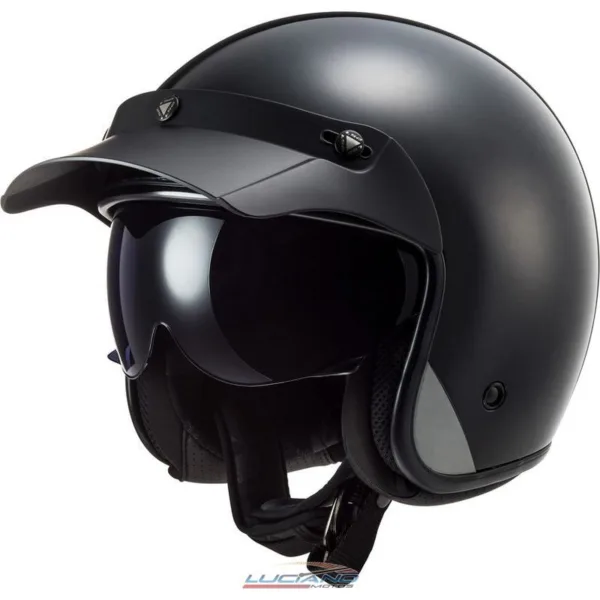 Casco LS2 Of601 Bob Negro Mate