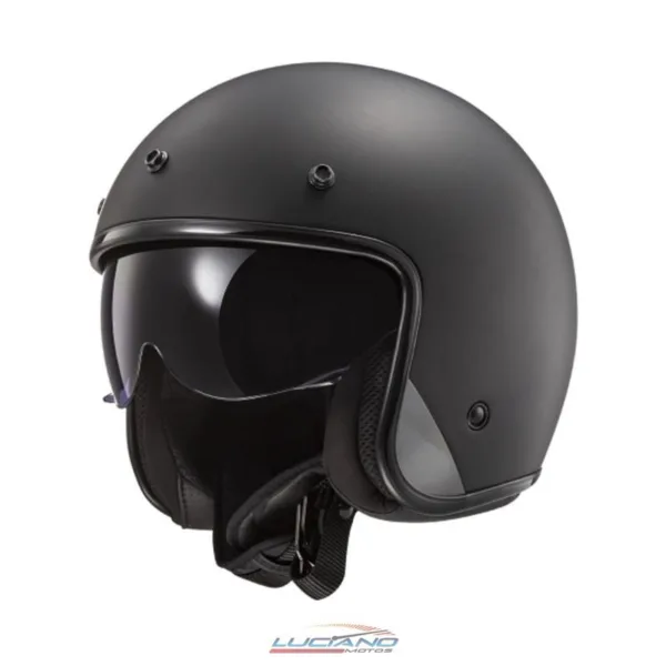 Casco LS2 Of601 Bob Negro Mate - Imagen 2