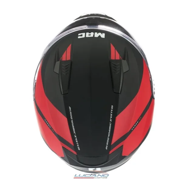 Casco MAC 067 Bass Cuard Negro / Rojo - Imagen 5