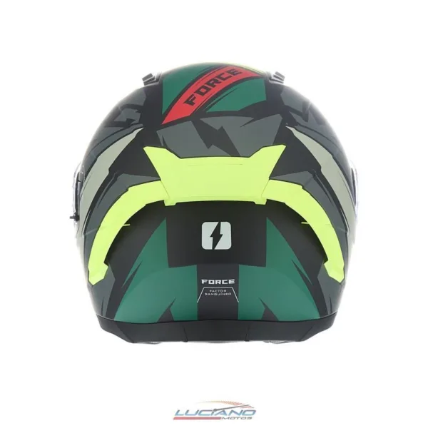 Casco Mac 069 Force Arkang Gris / Amarillo / Verde - Imagen 3