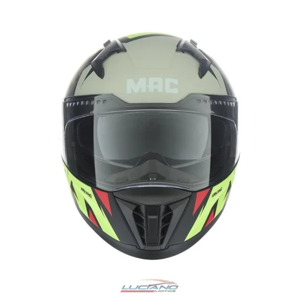 Casco Mac 069 Force Arkang Gris / Amarillo / Verde - Imagen 5