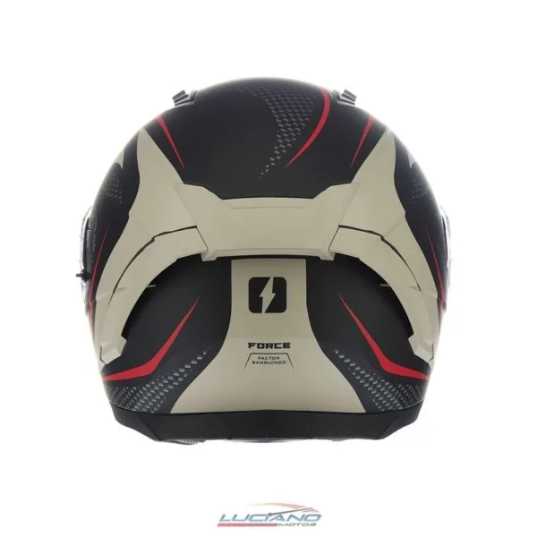 Casco Mac 069 Force Negro / Beige - Imagen 4
