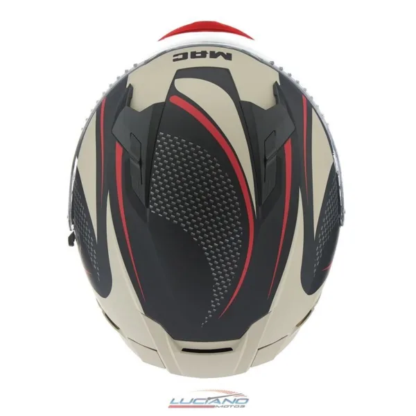 Casco Mac 069 Force Negro / Beige - Imagen 6