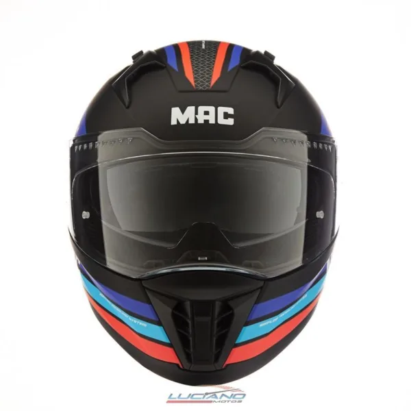 Casco MAC 069 Force Ottis Azul / Rojo / Mate - Imagen 2