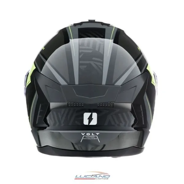 Casco Mac 070 Volt Komak Negro / Amarillo / Brillo - Imagen 5