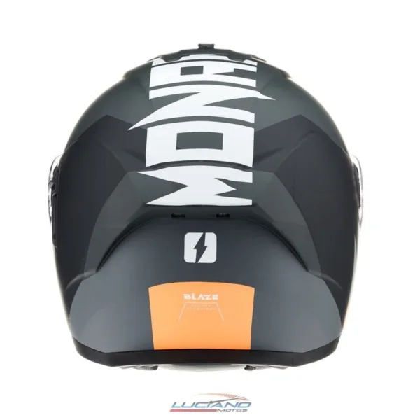 Casco Mac 166 Blaze Monarch Negro / Naranja / Mate - Imagen 6