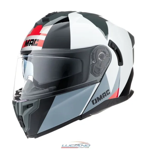 Casco Mac 166 Blaze Monarch Negro / Rojo / Brillo - Imagen 2