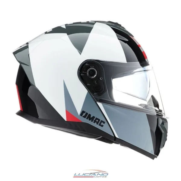 Casco Mac 166 Blaze Monarch Negro / Rojo / Brillo - Imagen 4