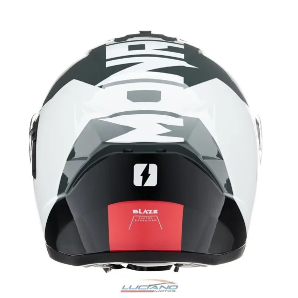 Casco Mac 166 Blaze Monarch Negro / Rojo / Brillo - Imagen 6