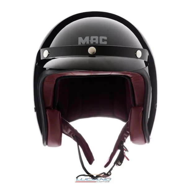 Casco Mac 181 Bowie Solid  / Negro / Brillo - Imagen 2
