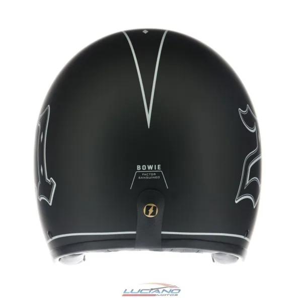 Casco Mac 181 Bowie Twenty One Negro Mate - Imagen 3