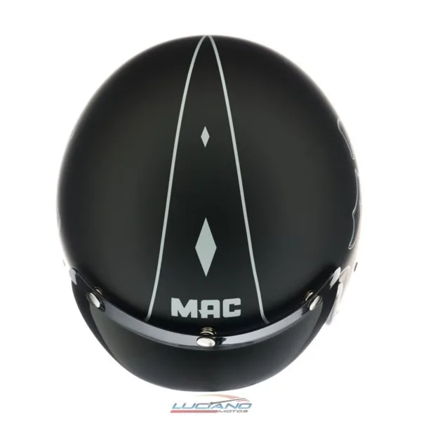 Casco Mac 181 Bowie Twenty One Negro Mate - Imagen 6