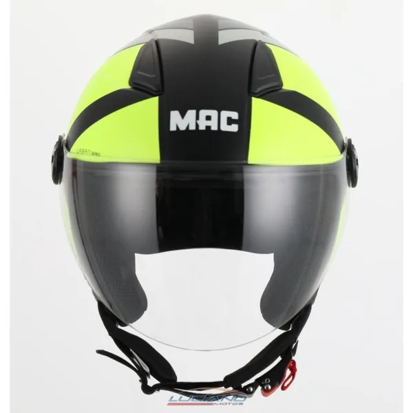 Casco Mac 721 Beat Cyrus Negro / Amarillo / Mate - Imagen 2