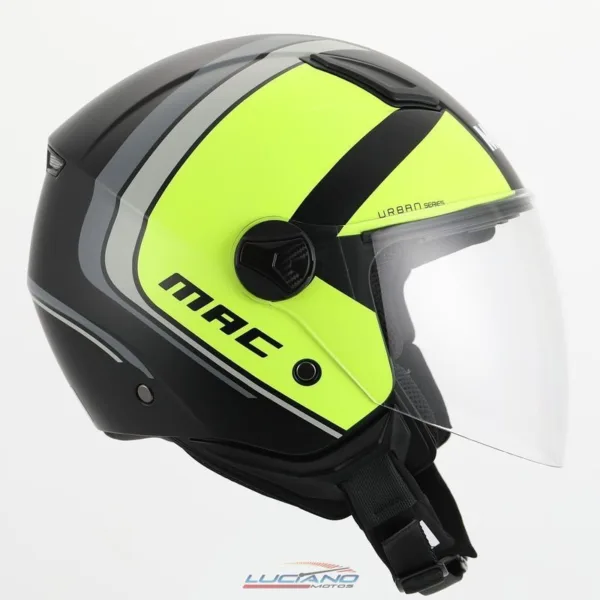 Casco Mac 721 Beat Cyrus Negro / Amarillo / Mate - Imagen 3
