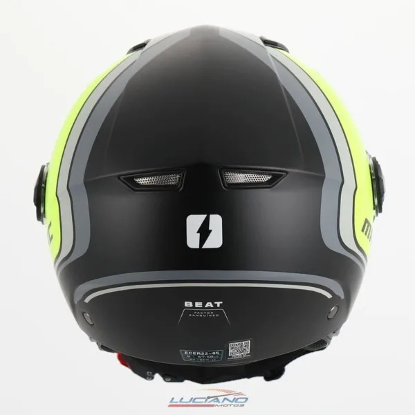 Casco Mac 721 Beat Cyrus Negro / Amarillo / Mate - Imagen 5