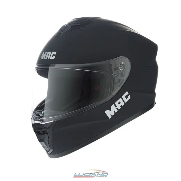Casco Mac 801 Starter Solid Negro / Gris Mate