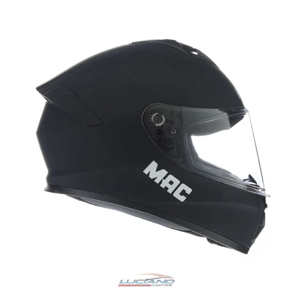 Casco Mac 801 Starter Solid Negro / Gris Mate - Imagen 3