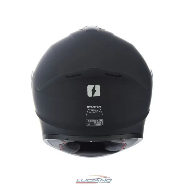 Casco Mac 801 Starter Solid Negro / Gris Mate - Imagen 5