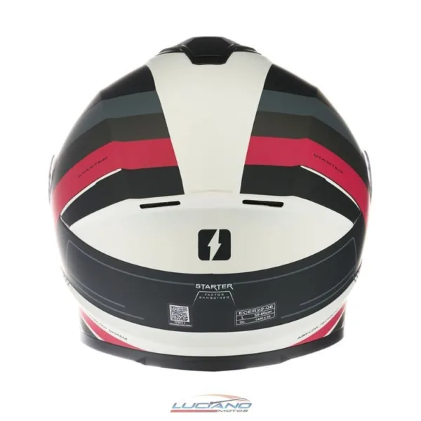 Casco Mac 801 Starter Winexzor Blanco / Rosa / Mate - Imagen 6