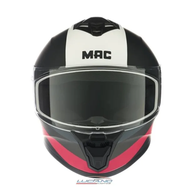 Casco Mac 801 Starter Winexzor Blanco / Rosa / Mate - Imagen 3