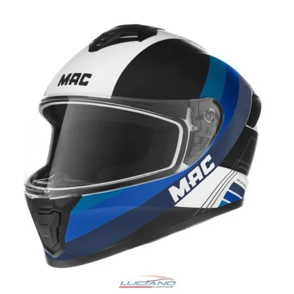 Casco Mac 801 Starter Winexzor Negro / Azul / Mate