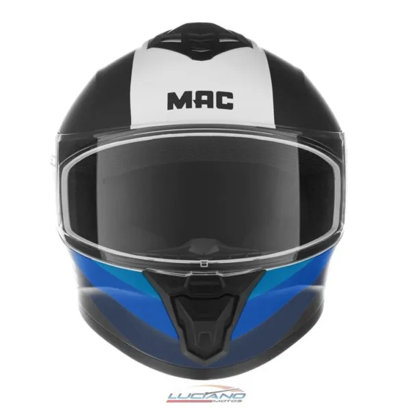 Casco Mac 801 Starter Winexzor Negro / Azul / Mate - Imagen 3