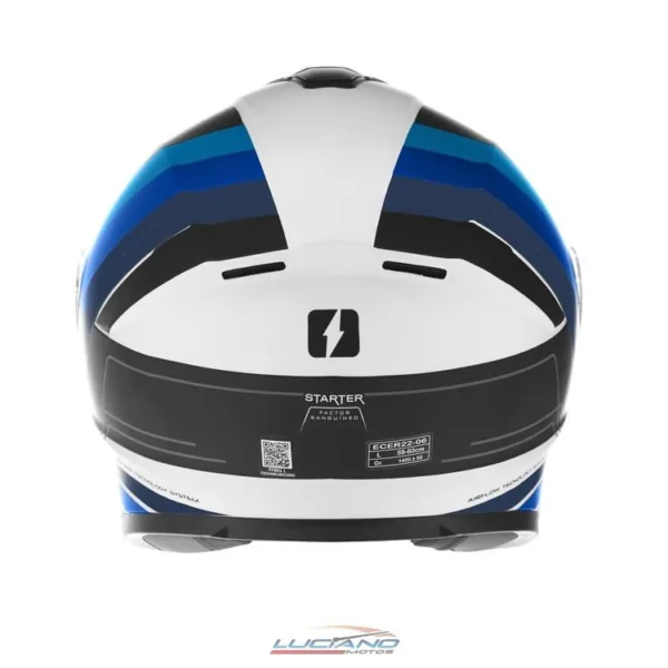 Casco Mac 801 Starter Winexzor Negro / Azul / Mate - Imagen 5