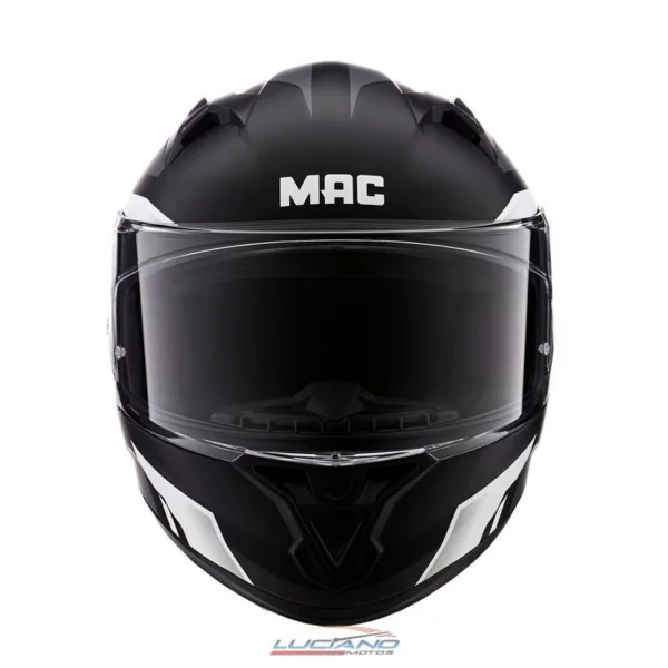 Casco MAC 825 Speed Joy Gris / Blanco / Mate - Imagen 2