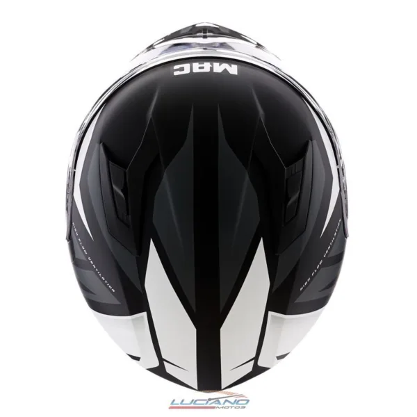 Casco MAC 825 Speed Joy Gris / Blanco / Mate - Imagen 4