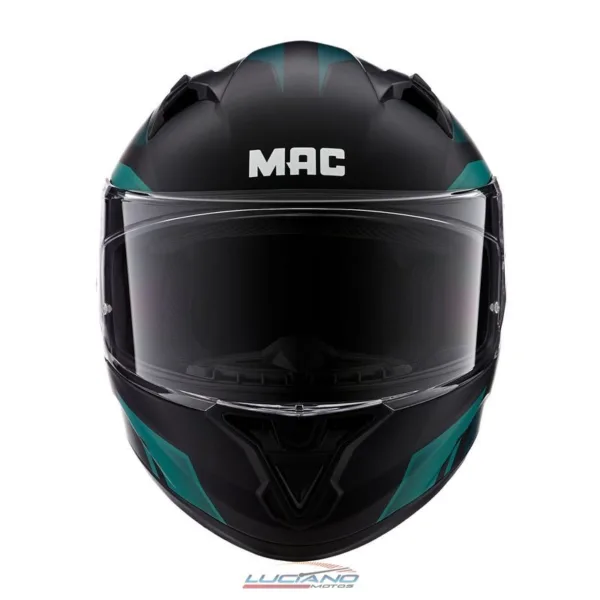 Casco MAC 825 Speed Joy Verde / Negro / Mate - Imagen 2