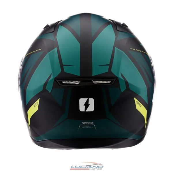 Casco MAC 825 Speed Joy Verde / Negro / Mate - Imagen 5