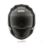 Casco MAC M67 Bass Cage Negro / Amarillo / Brillo - Imagen 2