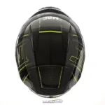 Casco MAC M67 Bass Cage Negro / Amarillo / Brillo - Imagen 4
