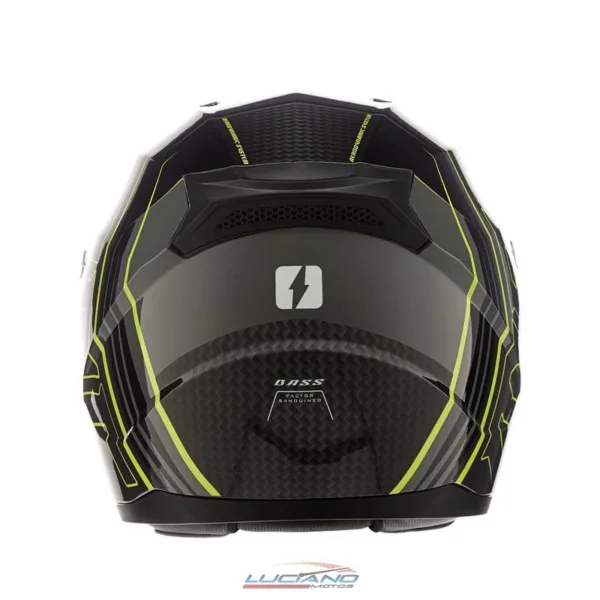 Casco MAC M67 Bass Cage Negro / Amarillo / Brillo - Imagen 5