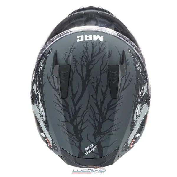 Casco MAC M67 Bass Edición Limitada Wolf Negro / Rojo - Imagen 5