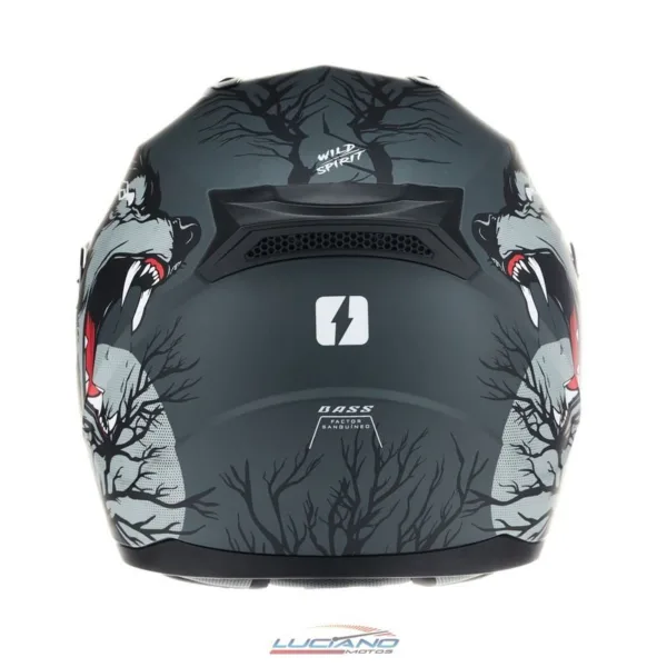 Casco MAC M67 Bass Edición Limitada Wolf Negro / Rojo - Imagen 6