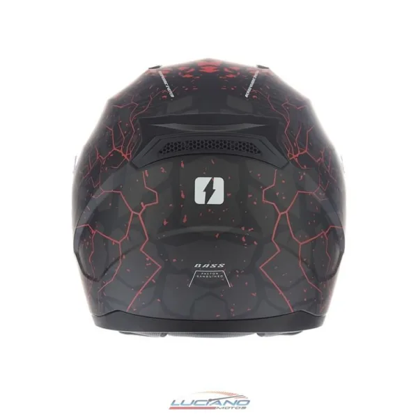 Casco Mac M67 Bass Krampus Negro / Rojo / Mate - Imagen 6