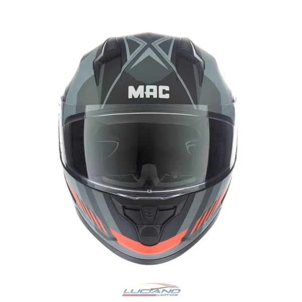 Casco Mac M67 Bass Weez Negro / Gris / Mate - Imagen 3