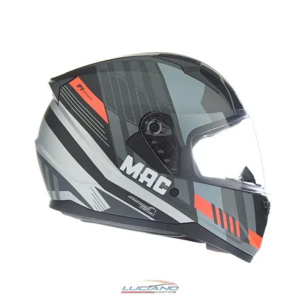 Casco Mac M67 Bass Weez Negro / Gris / Mate - Imagen 4