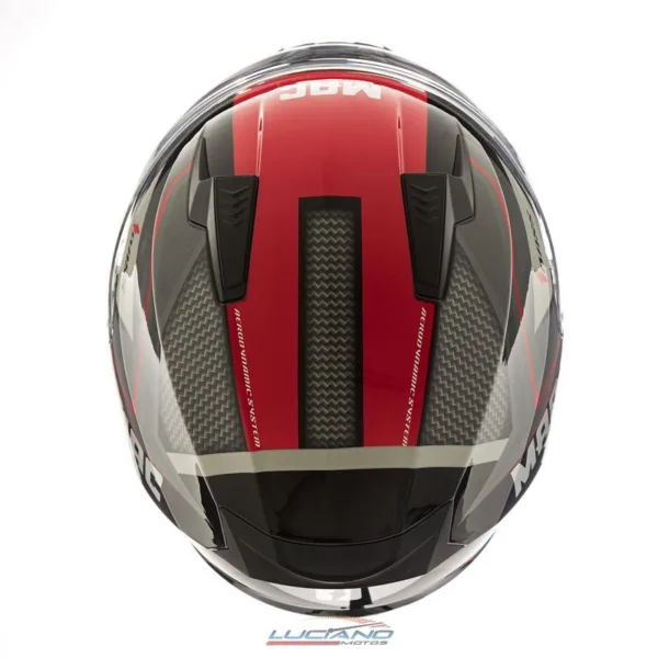 Casco MAC M67 Bass Zorska Negro / Rojo - Imagen 4
