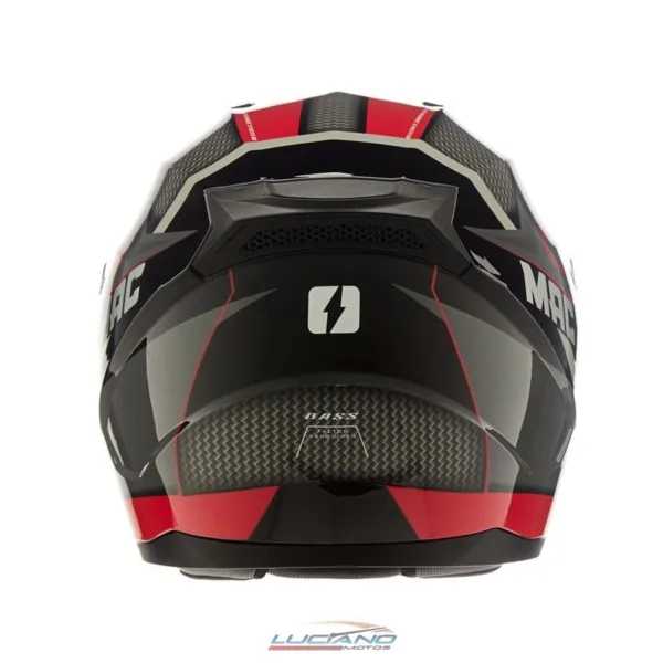 Casco MAC M67 Bass Zorska Negro / Rojo - Imagen 5