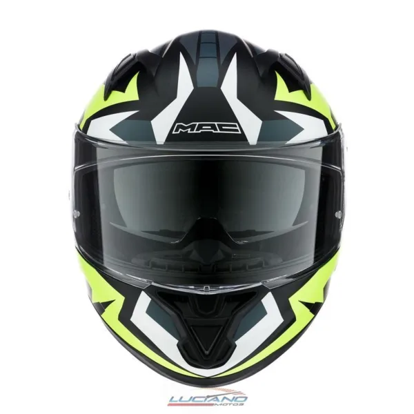 Casco MAC Speed 2.0 Tame Amarillo Negro Mate - Imagen 2