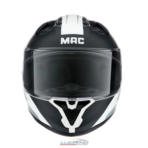 Casco MAC Speed Wasp Blanco / Negro - Imagen 2