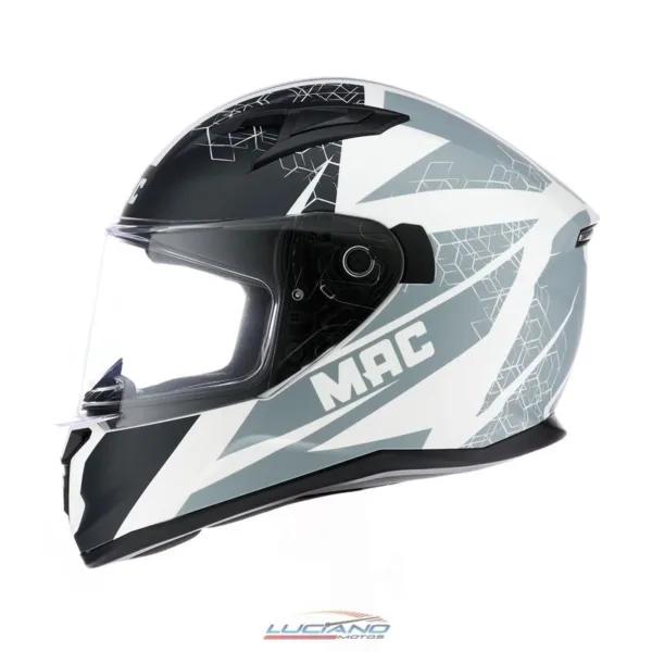 Casco MAC Speed Wasp Blanco / Negro - Imagen 3