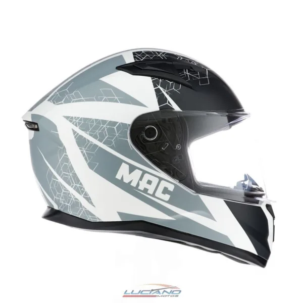 Casco MAC Speed Wasp Blanco / Negro - Imagen 4