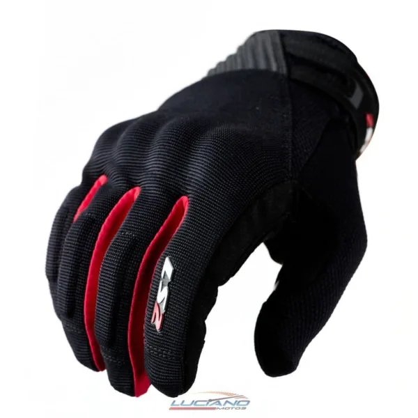 Guante LS2 Dart 2 Hombre Negro / Rojo