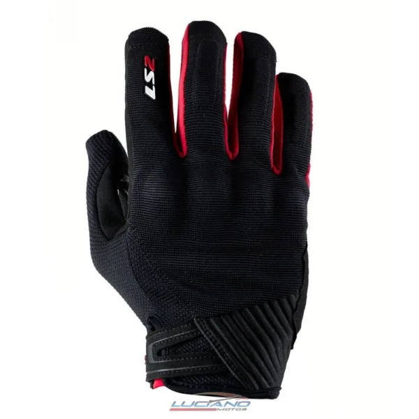 Guante LS2 Dart 2 Hombre Negro / Rojo - Imagen 2