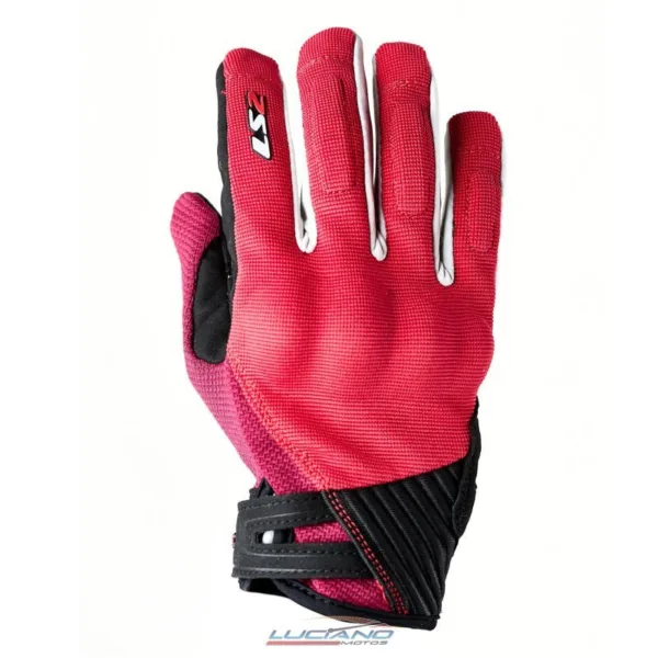 Guante LS2 Dart 2 Mujer Rojo / Gris - Imagen 3